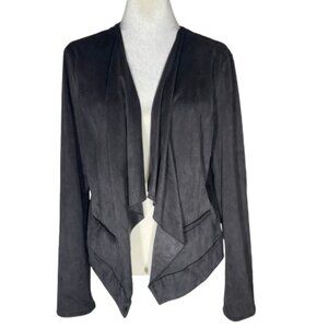 Nine West Jeans Black Drape Front Jacket with Long Sleeves Size XL